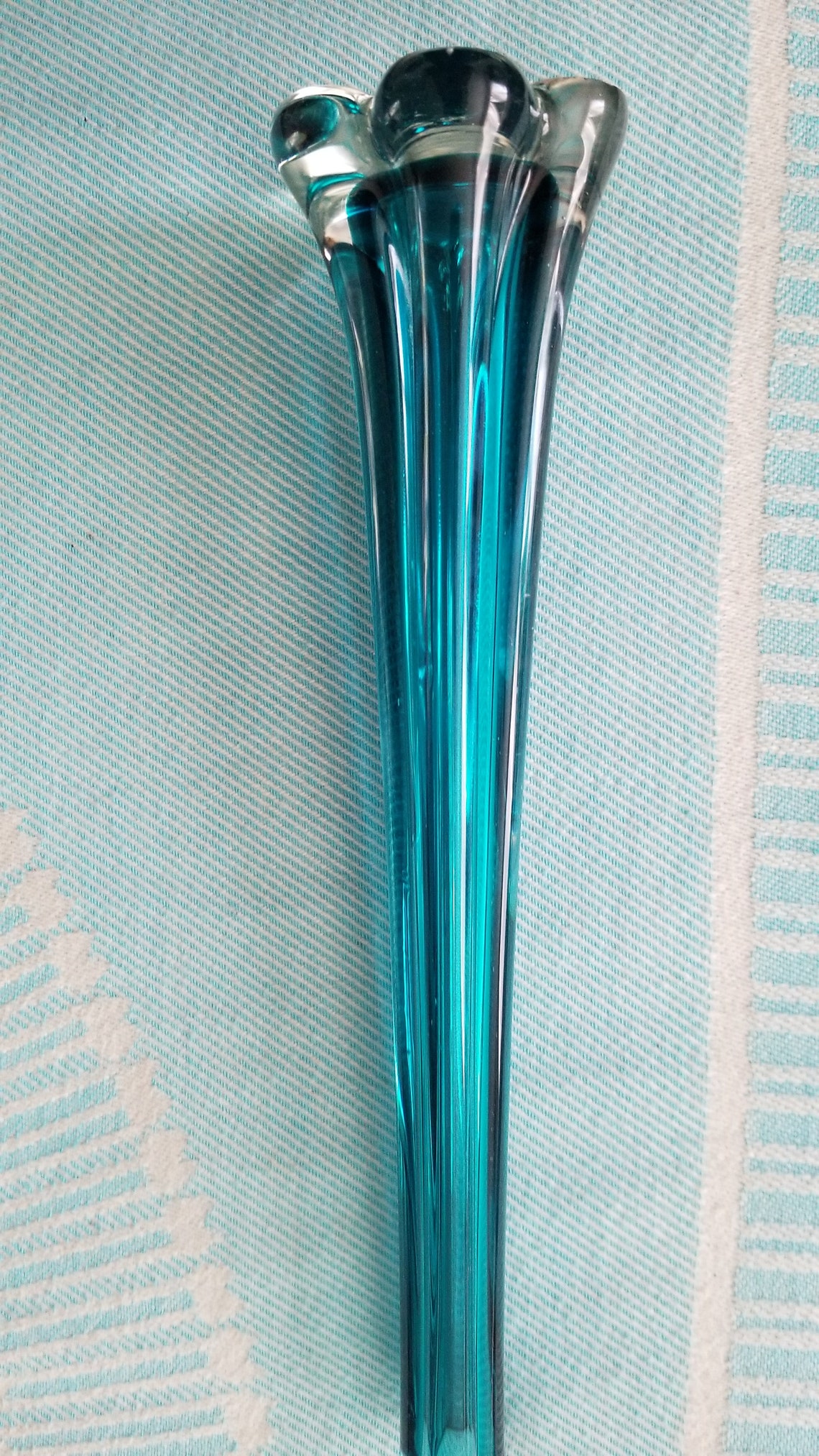 Vintage Murano Sommerso Bud Vase/Elephant Foot Glass Vase/Art Etsy