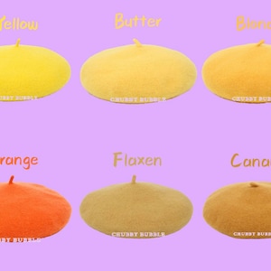 Berretto giallo, 100% lana, berretto francese, cappello invernale, stile vintage, berretto di lana classico, cappello berretto, regalo di compleanno, burro, biondo, arancione