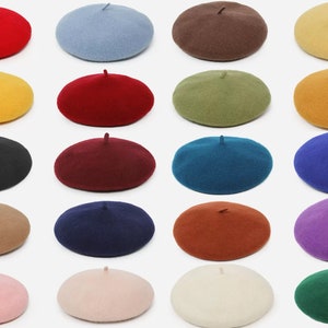 Baby beret hat, 100% Wool Beret cap, Winter Hat, beret for baby, Classic Wool Beret, Beret Hat, Birthday gift, Christmas gift, beretta