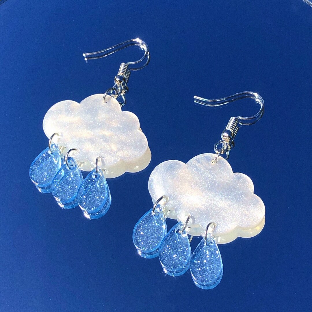 Cloud Earrings Cute Earrings Funky Earrings Handmade Etsy Australia