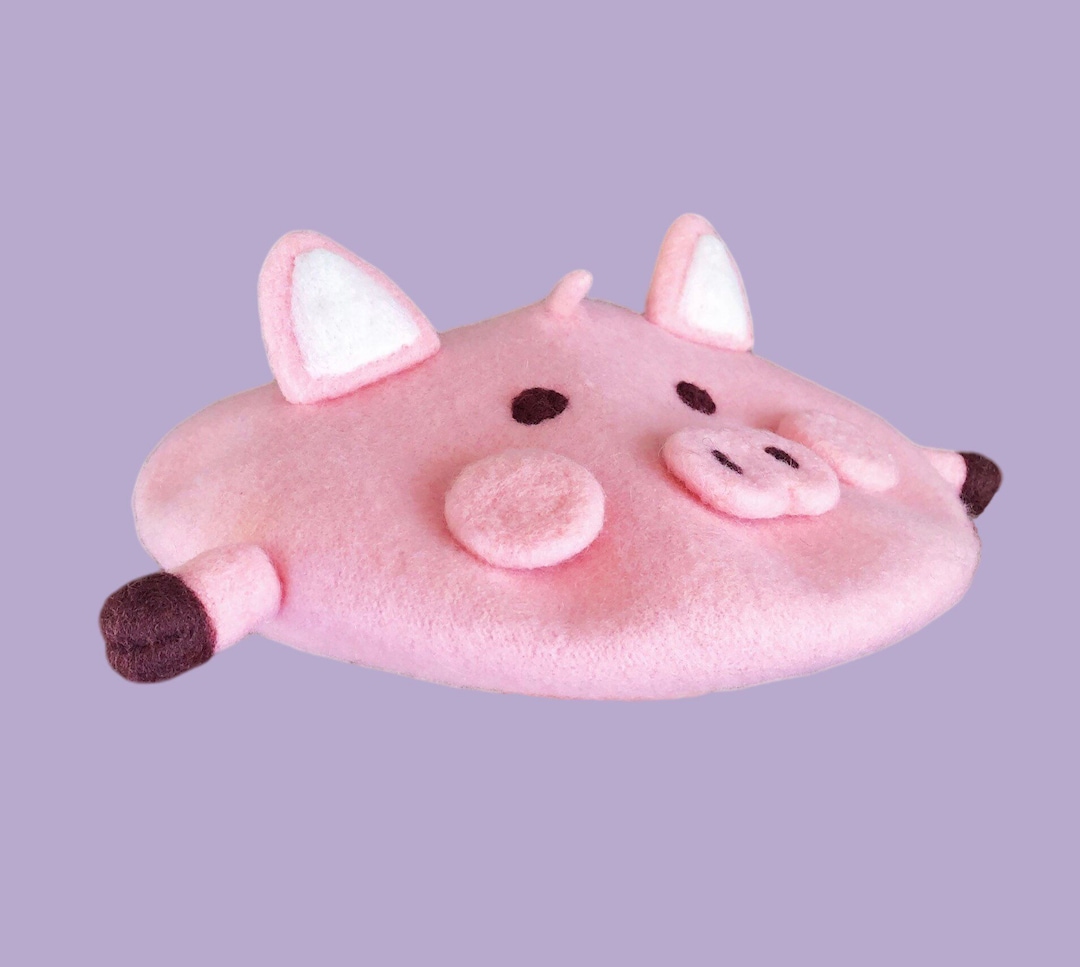 Cute pink pig beret yv42593