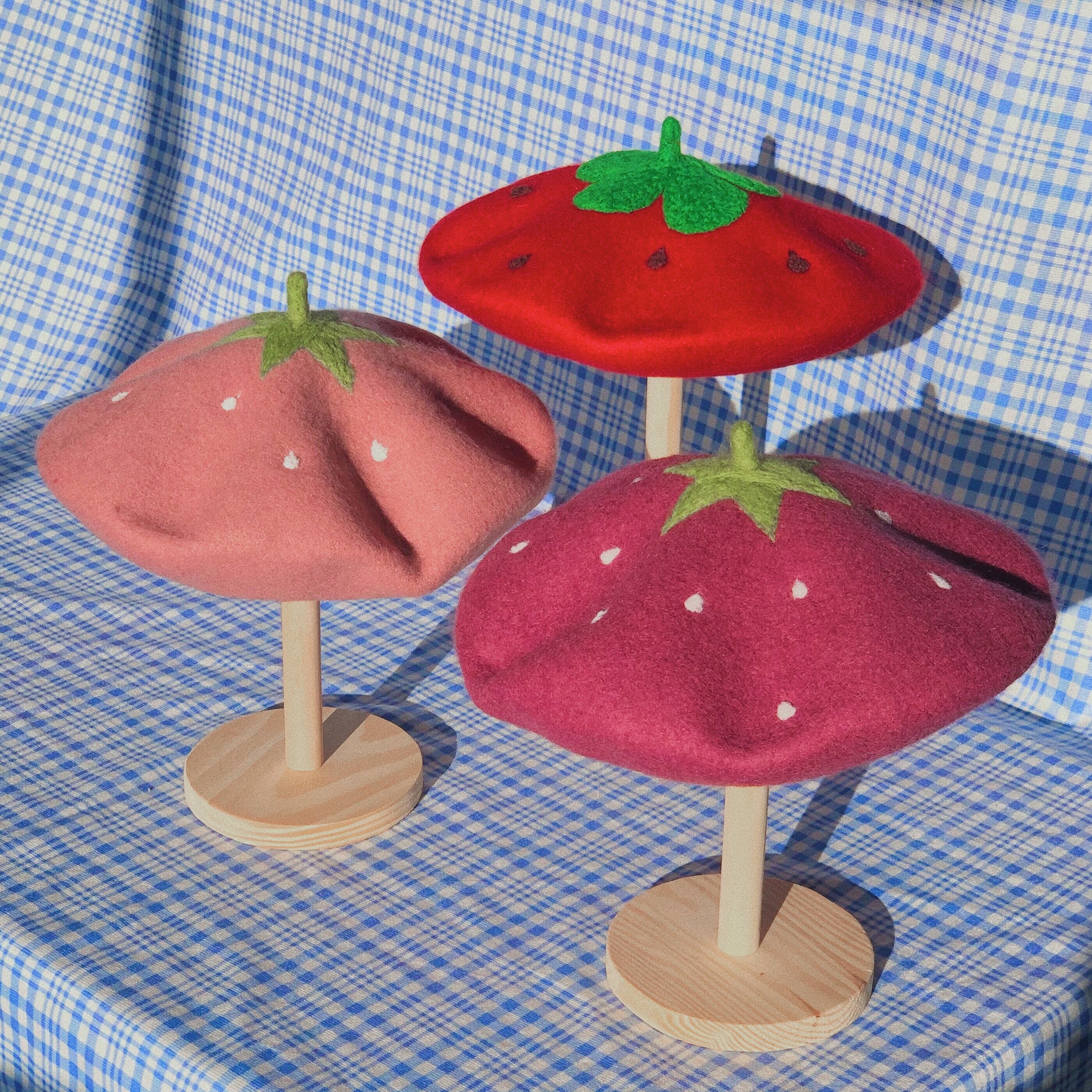 Raspberry Beret, Wool Beret, French Beret, Beret for Women, Hat for ...
