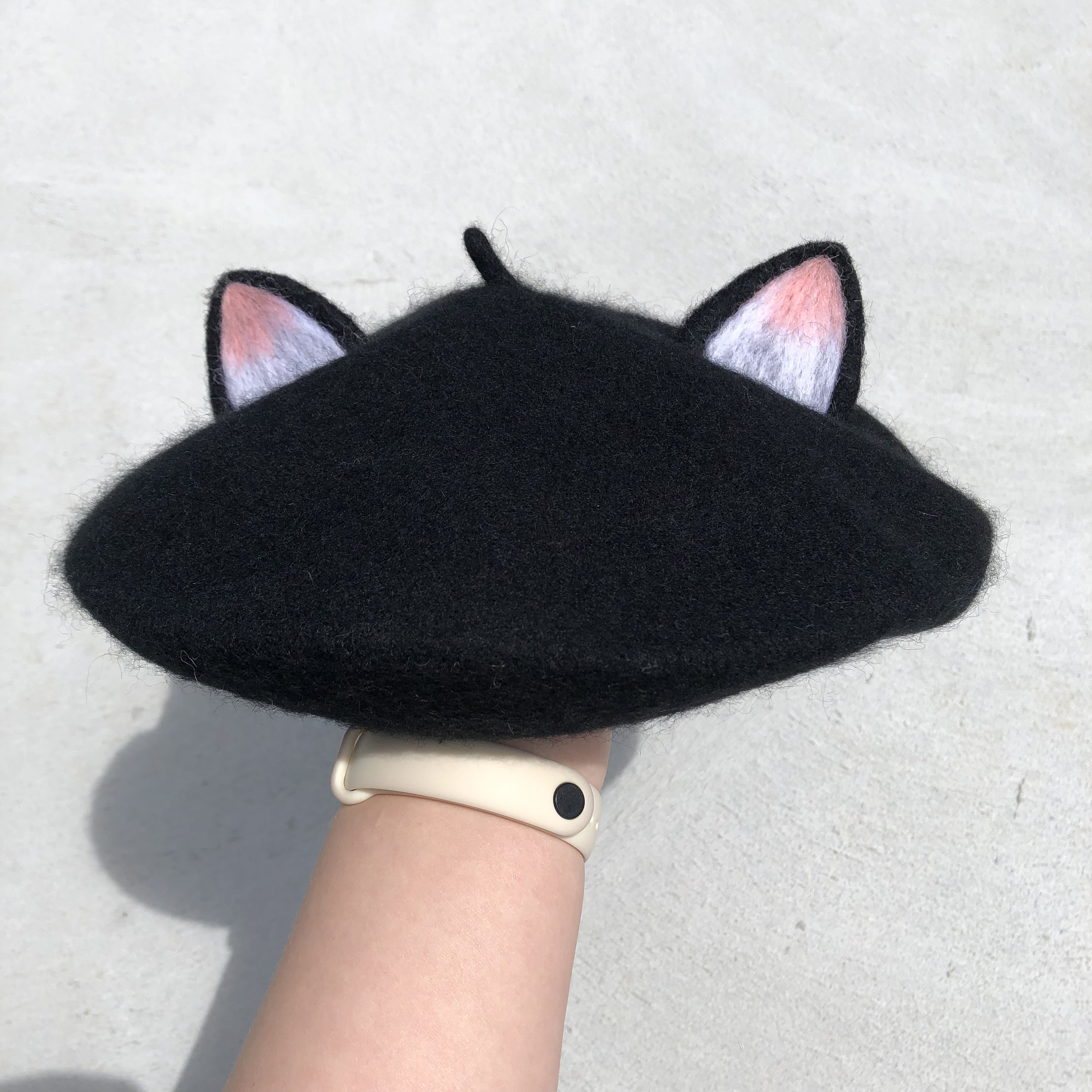 9235 Summer Beret Handmade Hot Cat Ear Style Breathable Mesh Thin Hat il_fullxfull.1803249808_puql.jpg main image 3