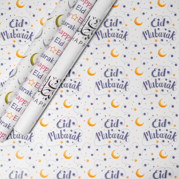 Eid Mubarak Gift Wrapping Paper (kid's eid mubarak)