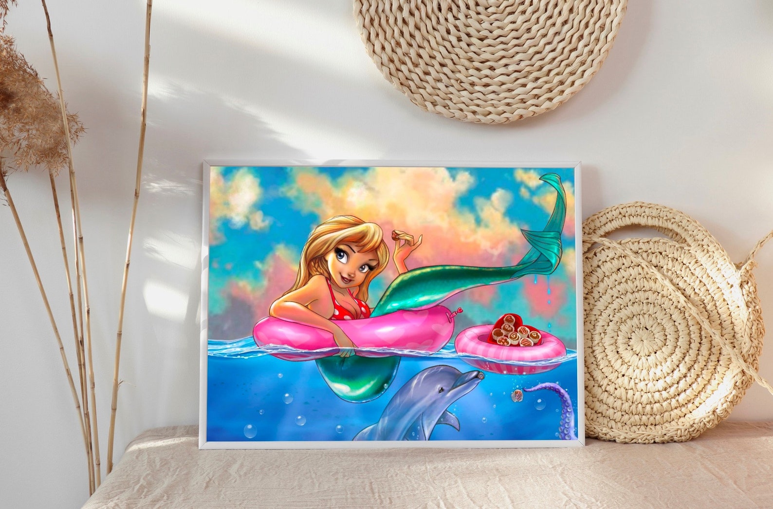 Saltwater Kisses Starring Marina the Mermaid Valentines Etsy