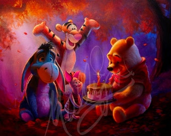 Winnie The Pooh - 'Honey Haven' Eeyore, Tigger, Piglet, & Pooh Lithograph by James C. Mulligan (Disney)