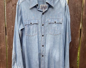 Levi’s Chambray de principios de los 70. Hecho en EE. UU. Talla grande.