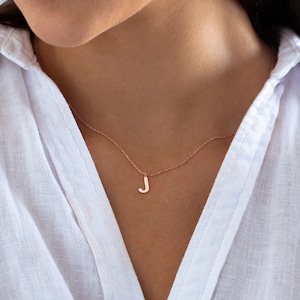 j initial necklace, letter necklace