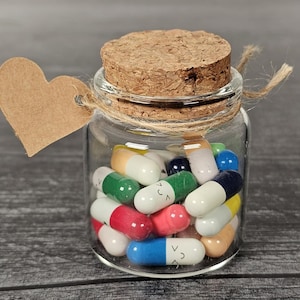 Love Pills: Message in a Bottle - Heartfelt Capsule Notes Gift