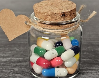 Love Pills: Message in a Bottle - Heartfelt Capsule Notes Gift