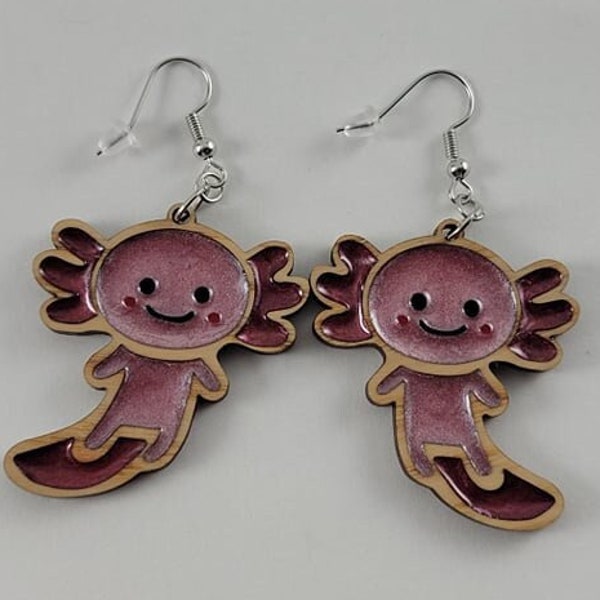 Axolotl Earrings | Gift For Animal Lover | Cute Sea Creatures | Gift For Her | Quirky Animal Gift