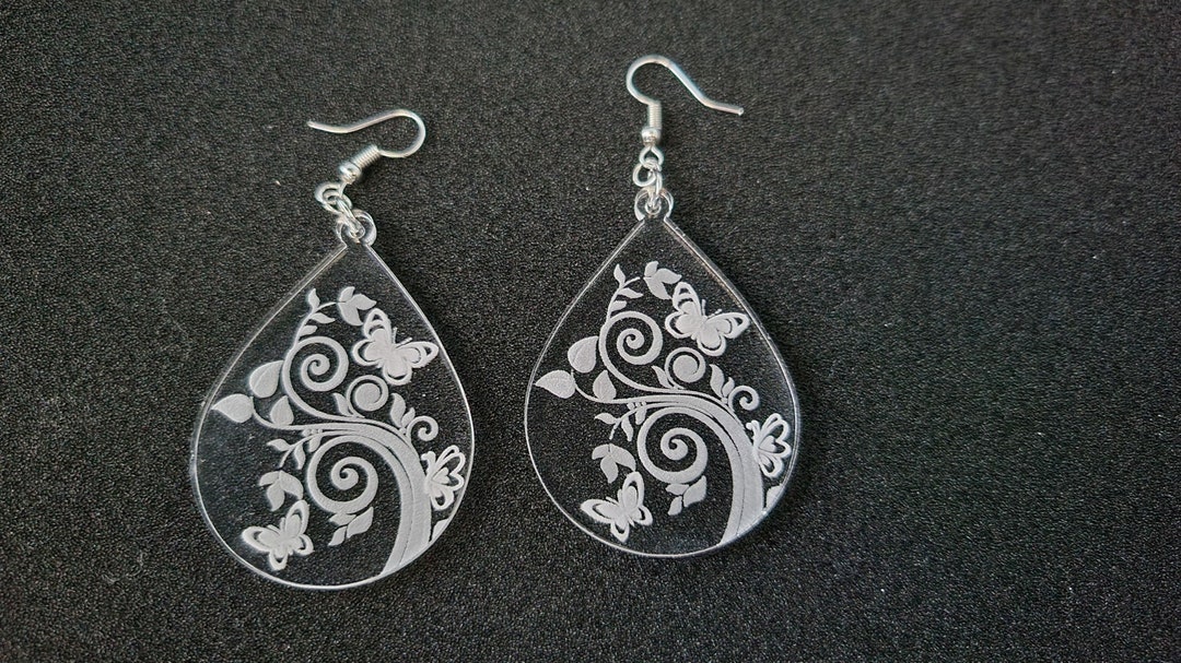 Pendentes De Flgrana De Plata Forma De Lágrma Plata | Etsy