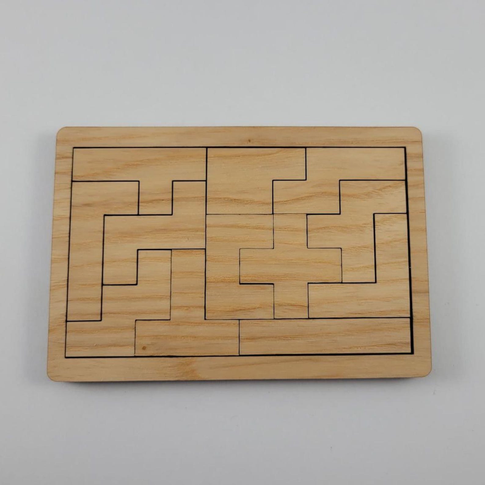 Pocket Pentominoes Puzzle | Brain Teaser | Fidget Toy | Wooden Game ...