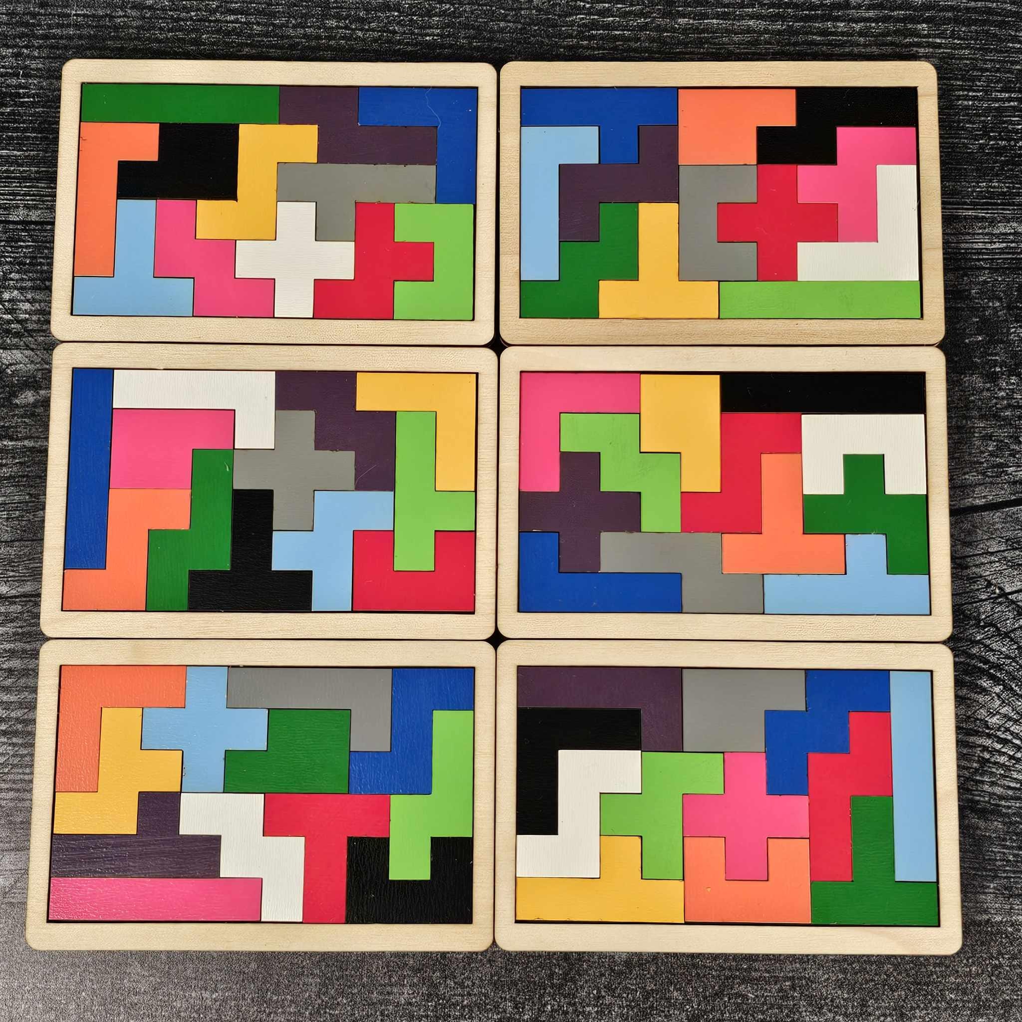 Pocket Pentominoes Puzzle | Brain Teaser | Fidget Toy | Wooden Game ...