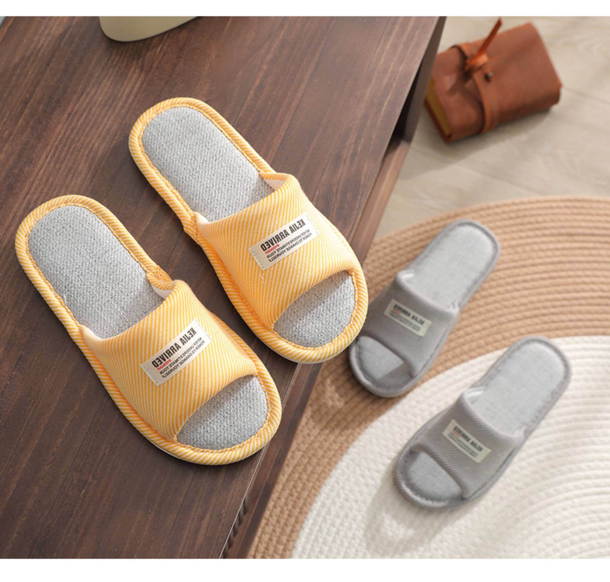 Indoor Linen Slippers Japan Natural Bedroom Shoes Men Floor Etsy