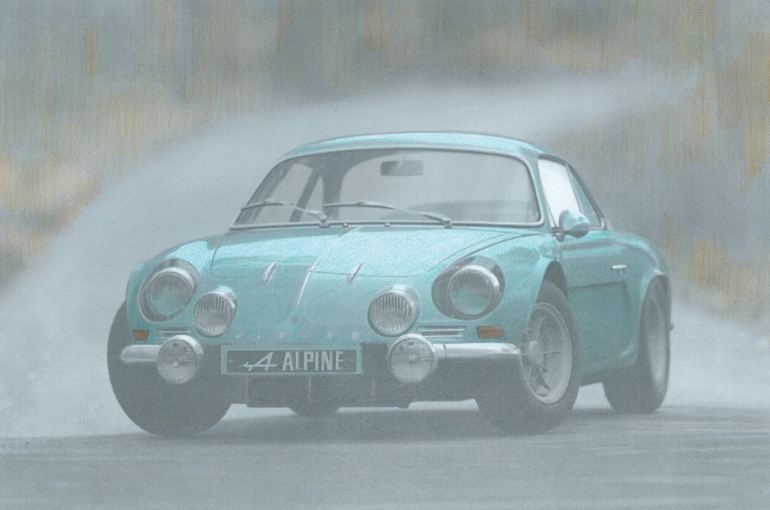 Alpine, Graphite and Coloured Pencil Original - Etsy
