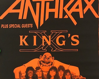 Original 1989 Anthrax Poster - Etsy