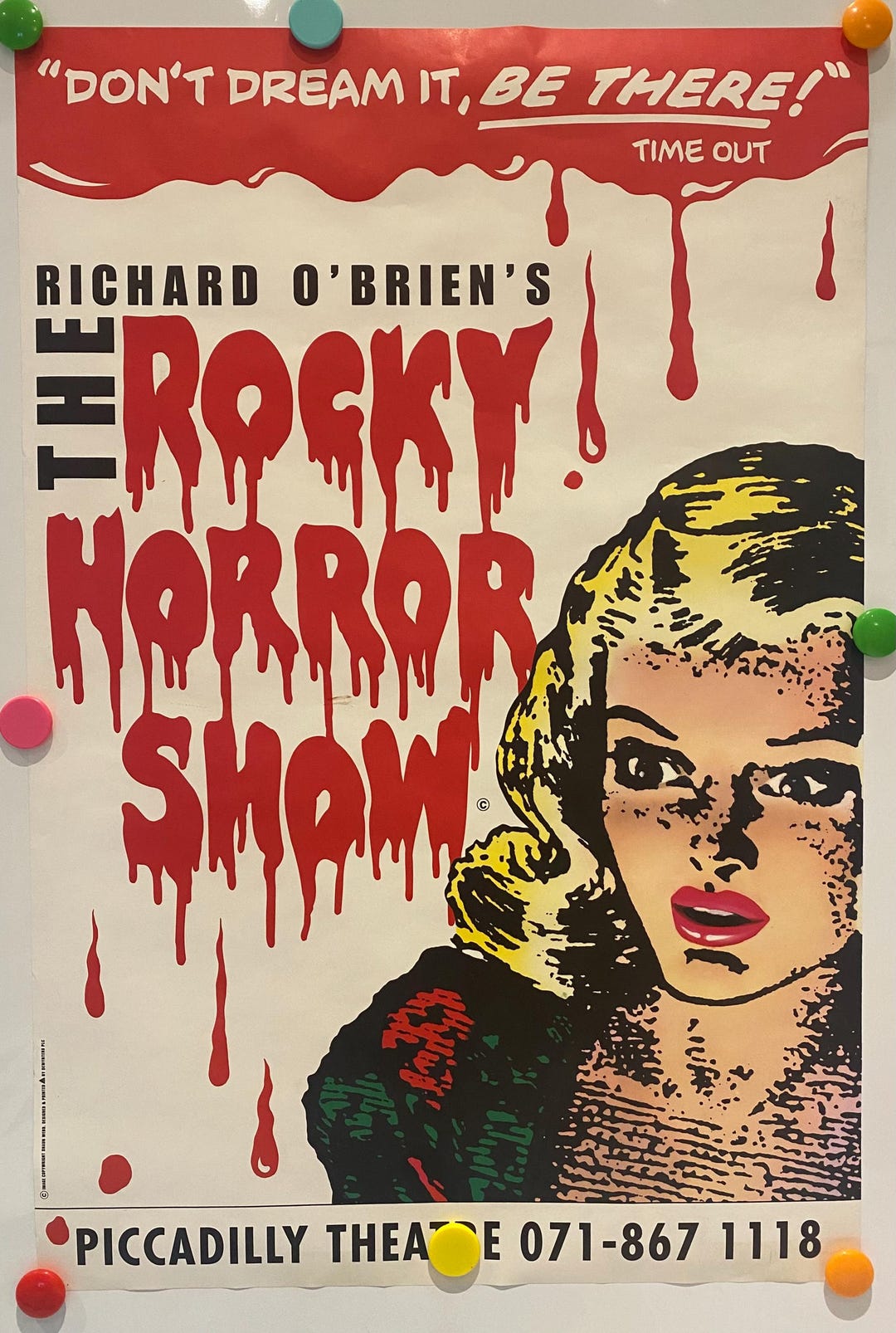 Rocky Horror Show Poster Original 1990 - Etsy