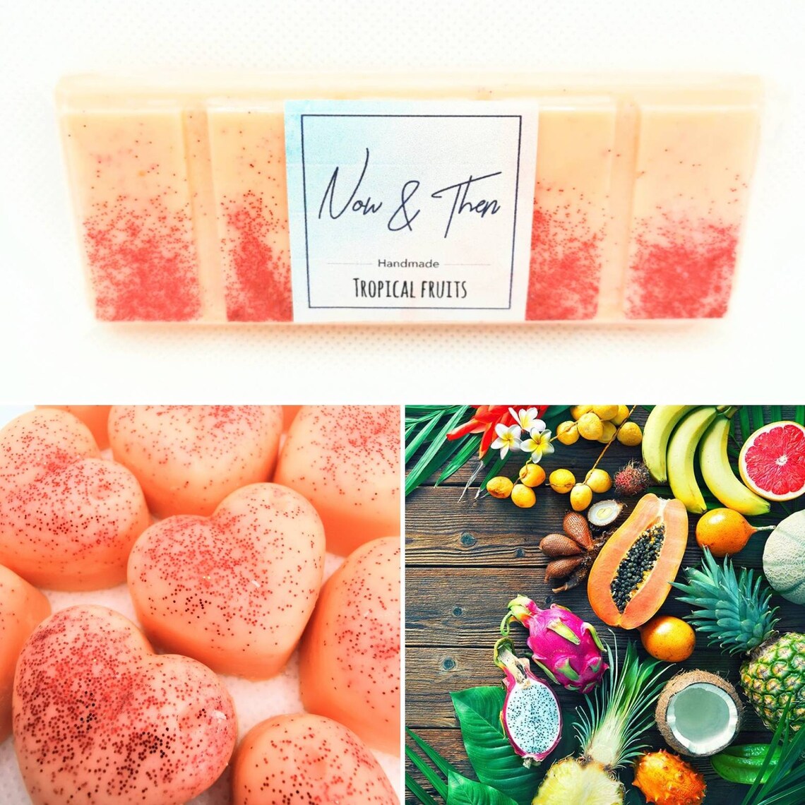 Tropical Fruits Wax Melts Now and Then Handmade UK Highly Etsy