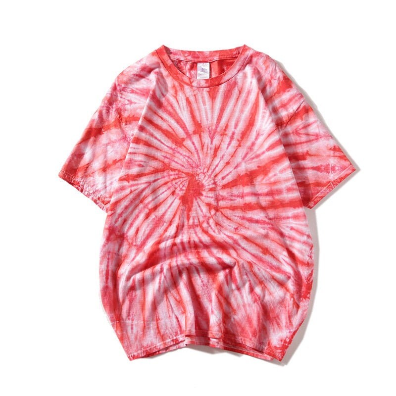 Tie Dye T-shirt Spiral Pattern Short Half Sleeve Tee Shirt - Etsy