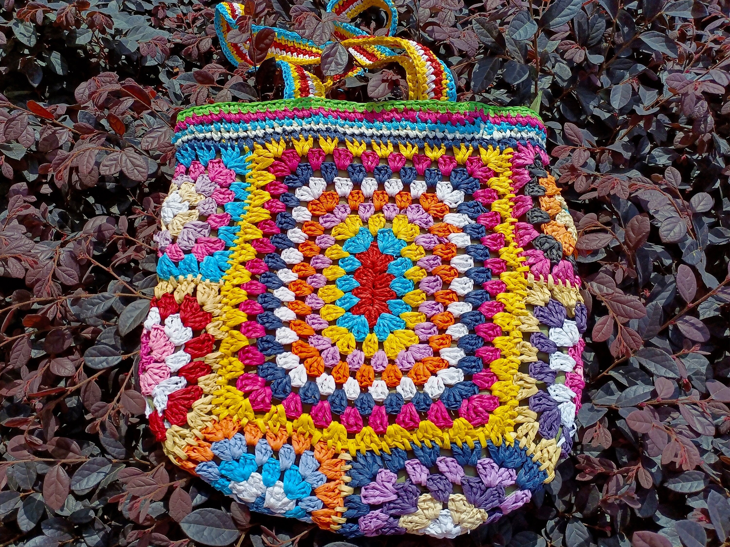 Crochet Checkerboard Handbag Y2K 90s Shoulder Bag Purse -  Israel