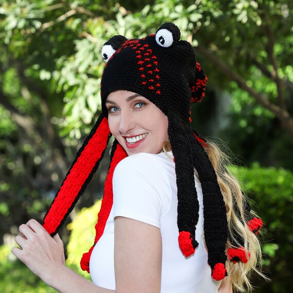 Crochet Octopus Tentacles Hat Squid Hat 