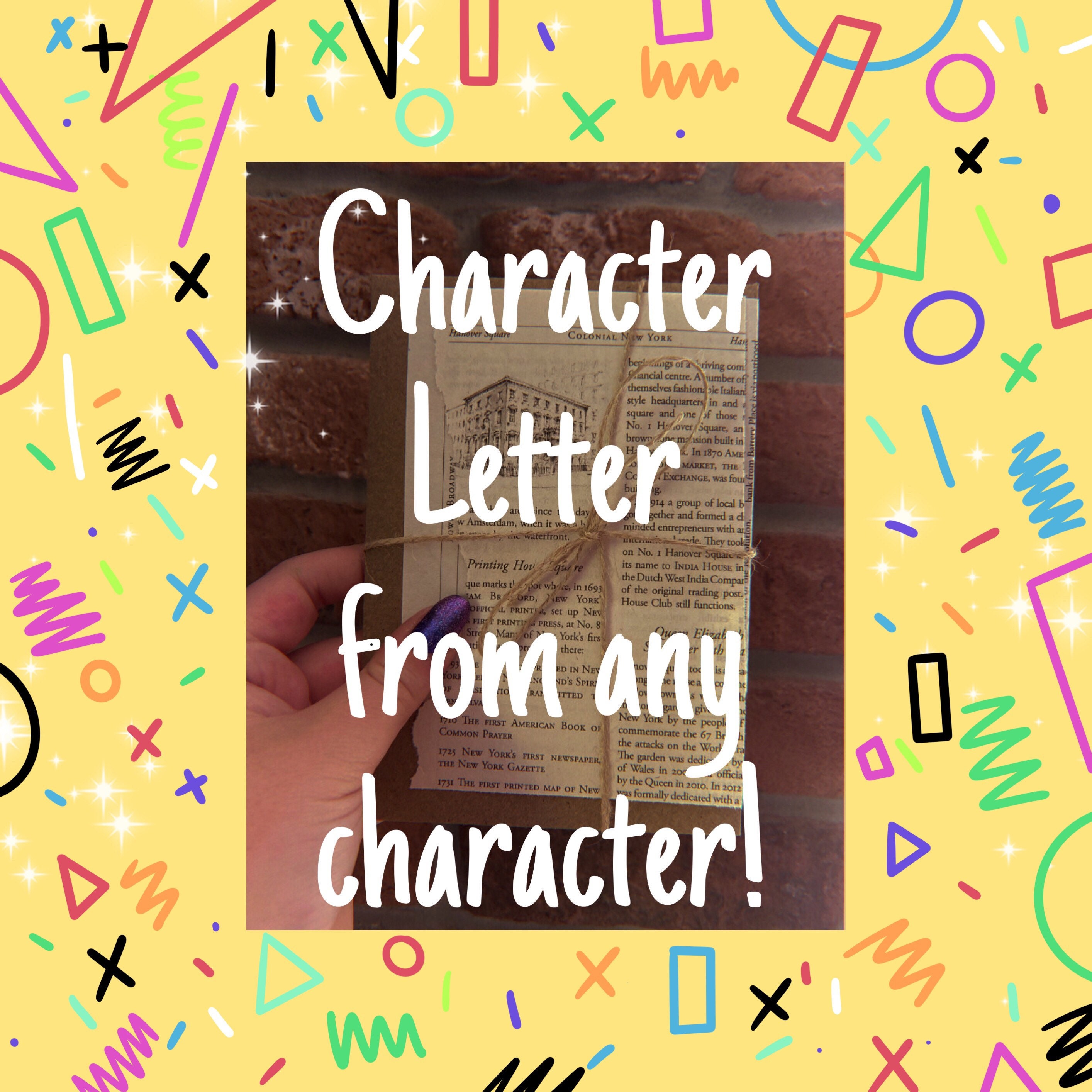 Letters from Your Fictional Comfort Character (Any Characters)