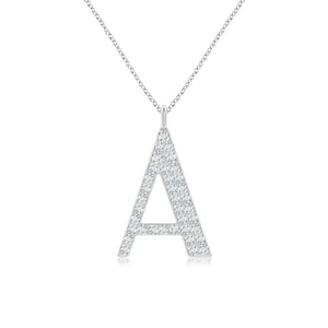 Bedel Moissanite-alfabet effenen, massief gouden letterbedel, hanger Moissanite-initiaal &#39;A&#39; effenen, woordnaam bedel verjaardagscadeau