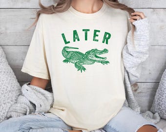 Retro Gator Graphic Tee - Funny Sarcastic Alligator T-Shirt