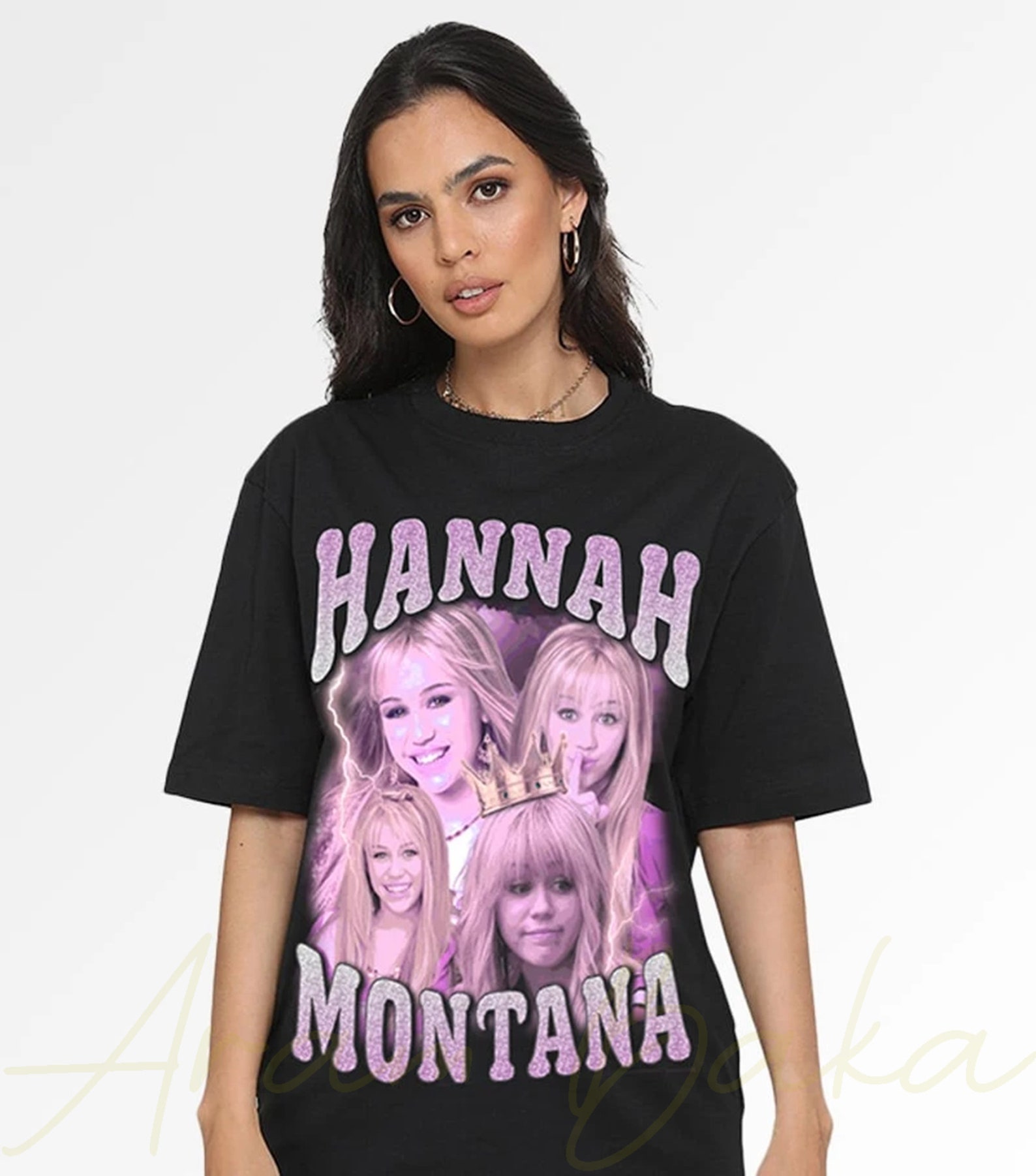 Hannah Montana Graphic Tees Miley Cyrus Shirt TV Series | Etsy