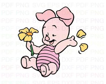Piglet Flower Etsy