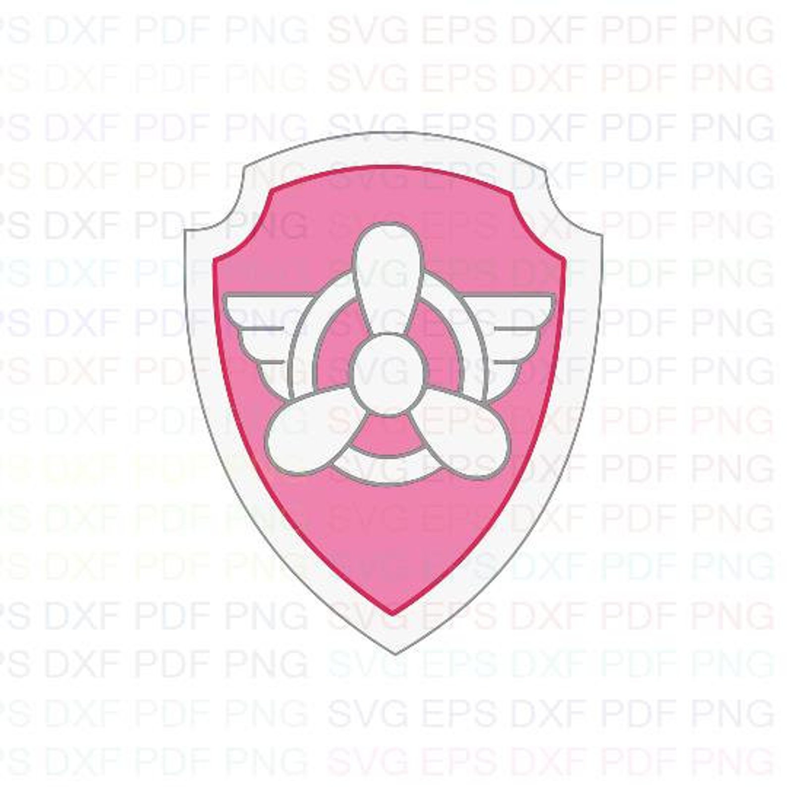 Skye Logo Paw Patrol Svg Dxf Eps Pdf Png Cricut Cutting | Etsy