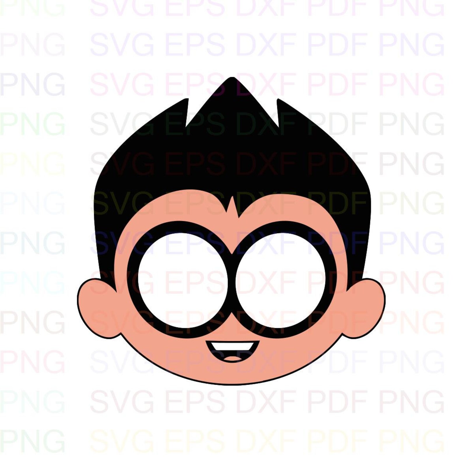 Robin Face Teen Titans Go Svg Dxf Eps Pdf Png Cricut Cutting | Etsy