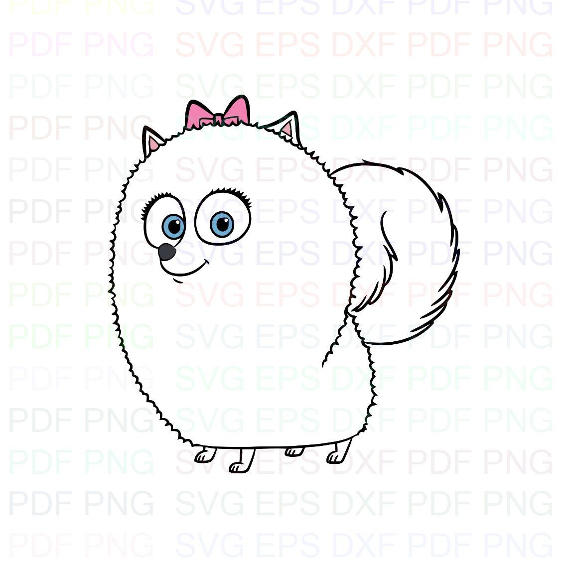 Gidget 2 The Secret Life Of Pets Svg Dxf Eps Pdf Png Cricut | Etsy