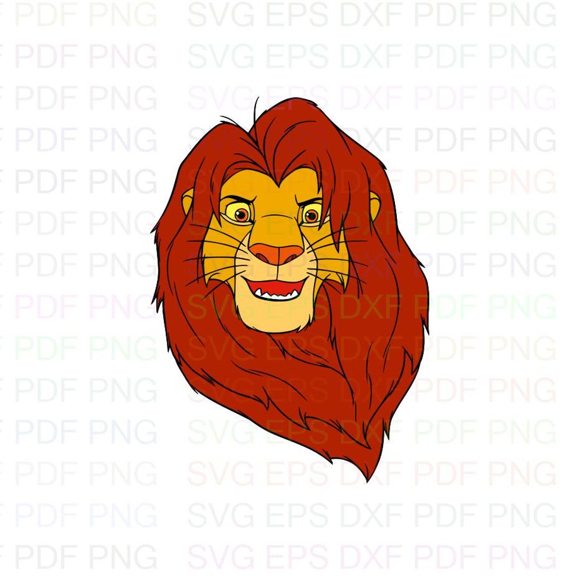 Mufasa The Lion King 2 Svg Dxf Eps Pdf Png Cricut Cutting | Etsy