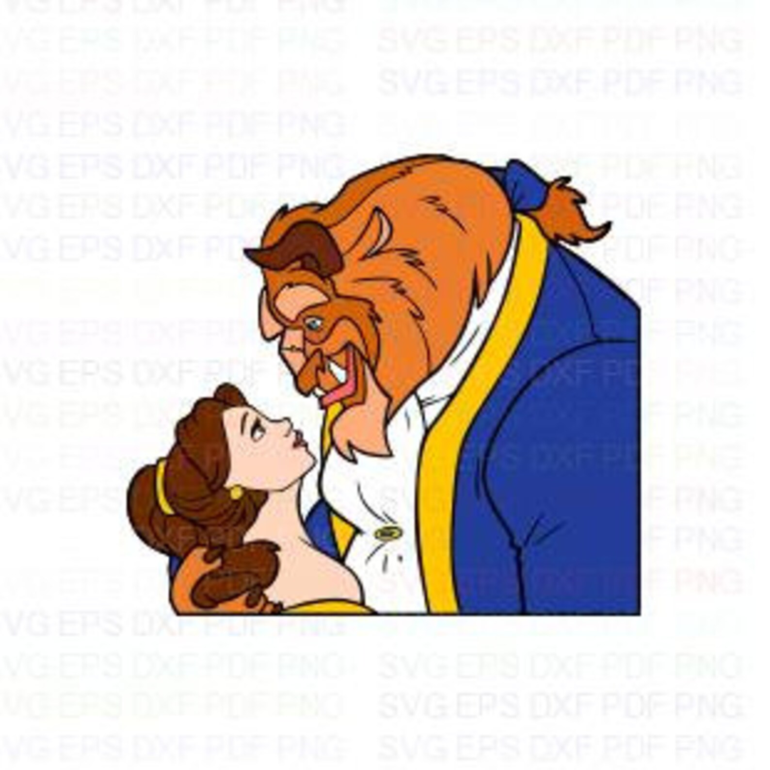 Beauty And The Beast Svg Dxf Eps Pdf Png Cricut Cutting | Etsy