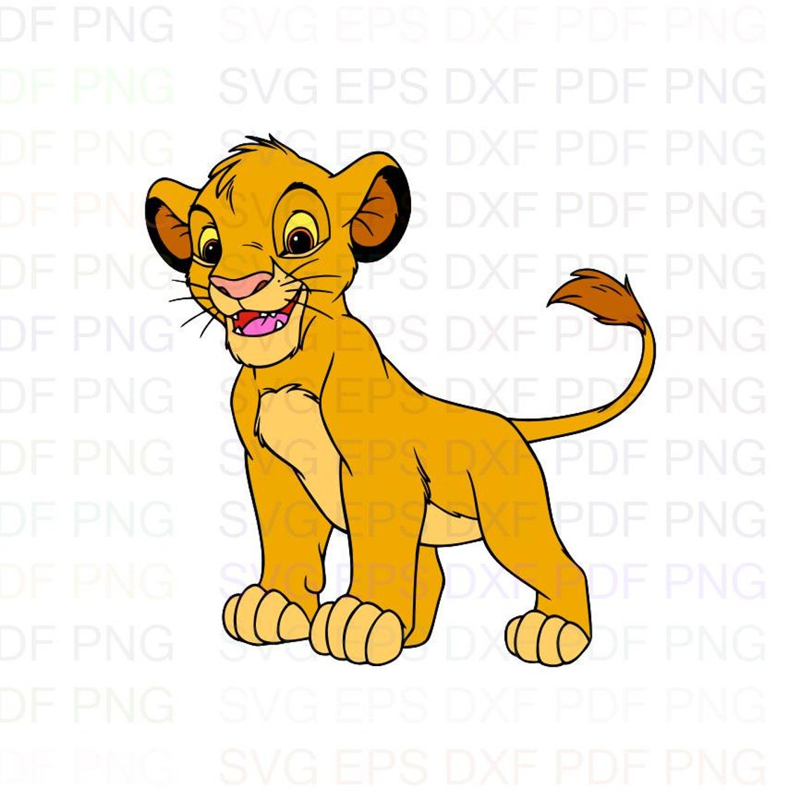 Simba The Lion King 3 Svg Dxf Eps Pdf Png Cricut Cutting | Etsy