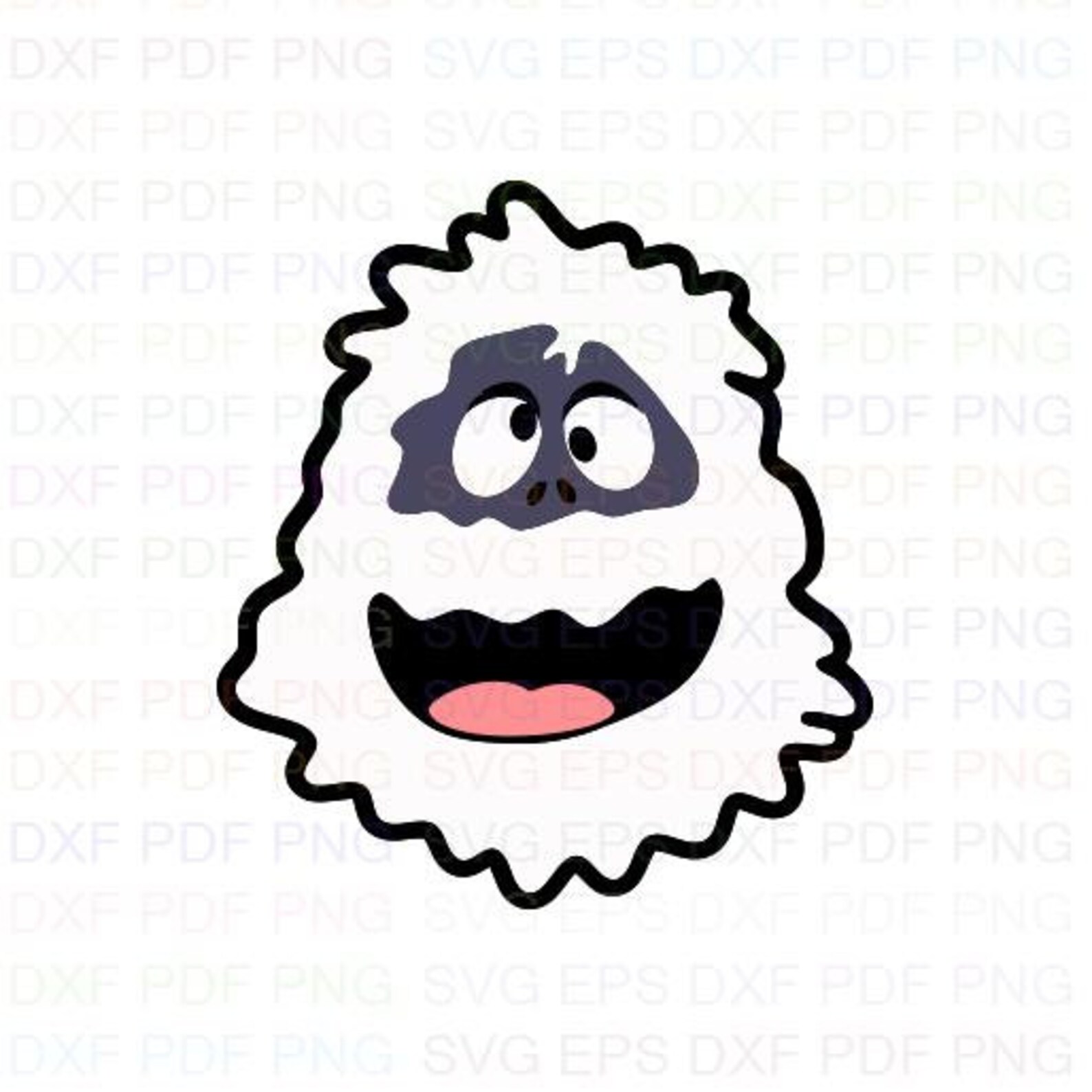 Download Abominable Snowman Rudolph Funny Face Svg Dxf Eps Pdf Png ...