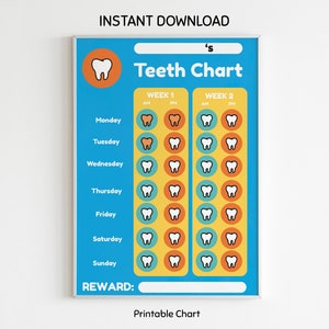 I Brushed My Teeth Chart Kindergarten Chart Children Teeth Routine Kids Reward Chart Brush Your Teeth Chart Toddler Tooth Chart image 1