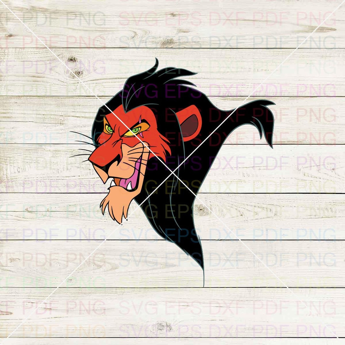 Scar the Lion King 033 Svg Dxf Eps Pdf Png Cricut Cutting | Etsy
