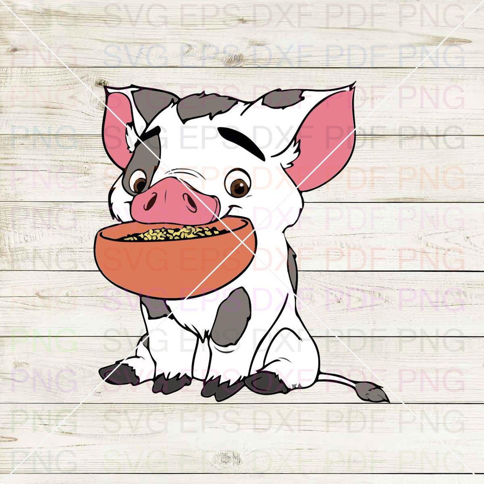 Pua Moana 012 Svg Dxf Eps Pdf Png Cricut Cutting file | Etsy