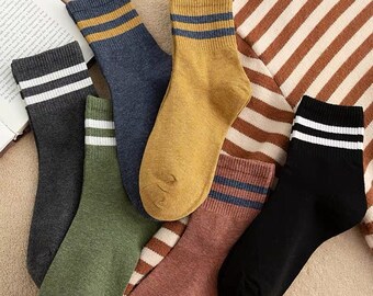 Womens Crew Socks Casual Cotton Knit Comfy Dress Socks for Women 3//5//6 Pack Womens Socks