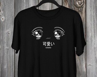 Anime Eyes - KAWAII Jersey Short Sleeve Graphic Tee | Anime Graphic Print Tshirt | Perfect Gift for Anime Fans | Unisex T-shirt
