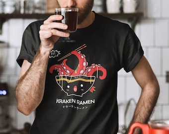 Kraken Ramen Unisex Jersey Short Sleeve Graphic Tee