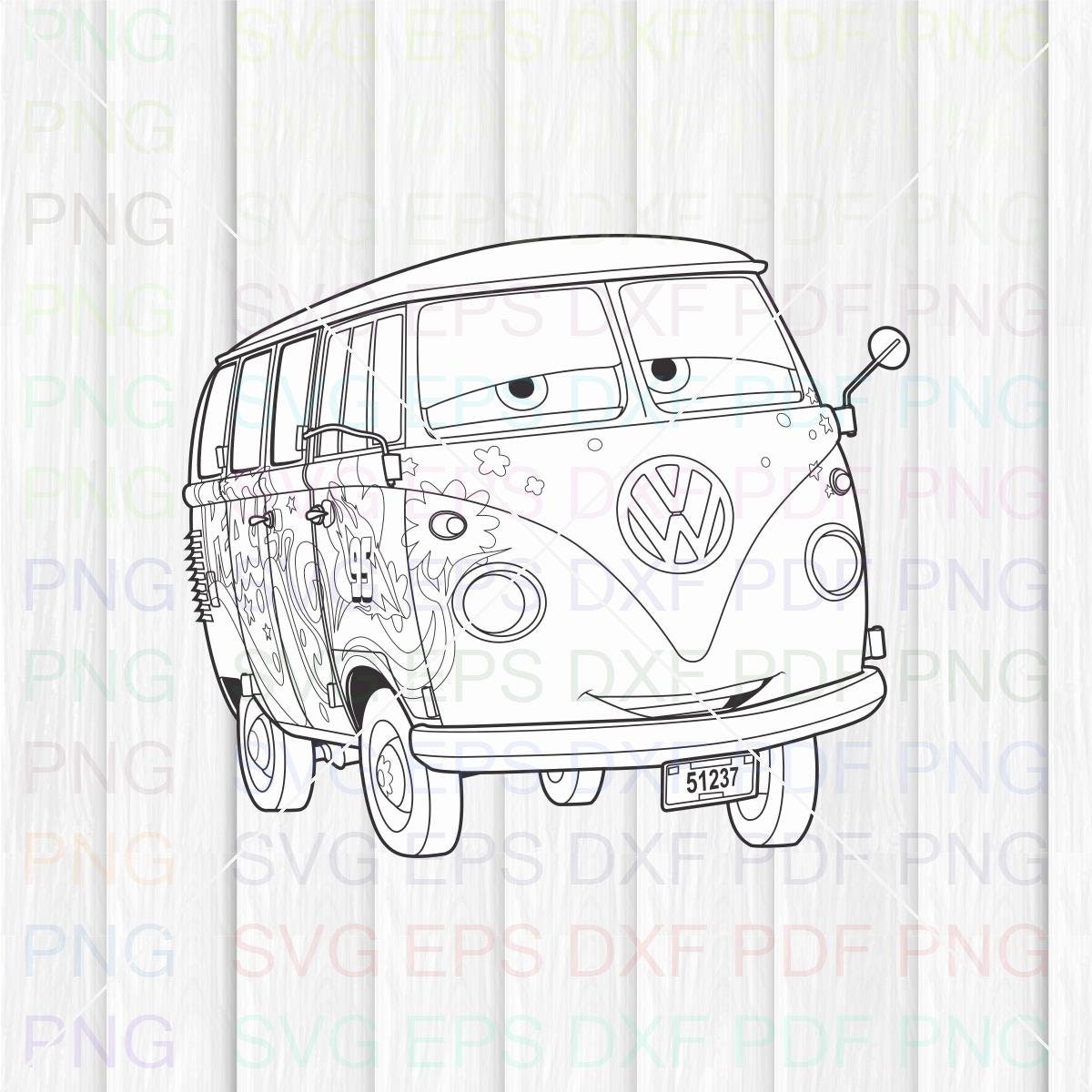 Fillmore Car Cars 035 Svg Dxf Eps Pdf Png Cricut Cutting Etsy UK