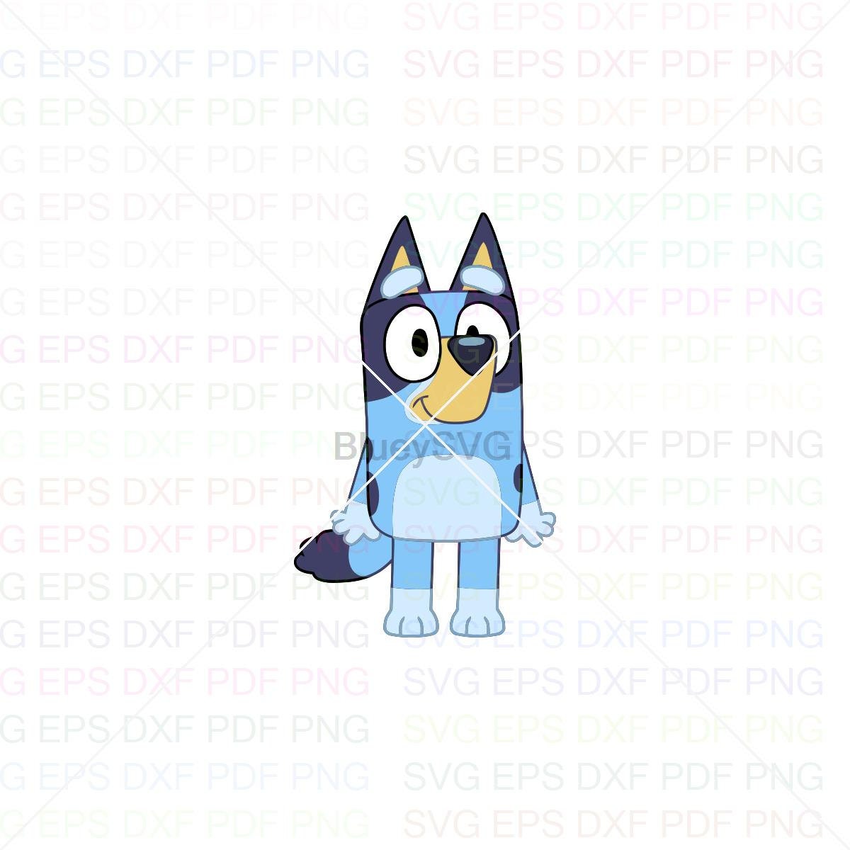 Bluey Bluey Friends Svg Dxf Eps Pdf Png Cricut Cutting file | Etsy