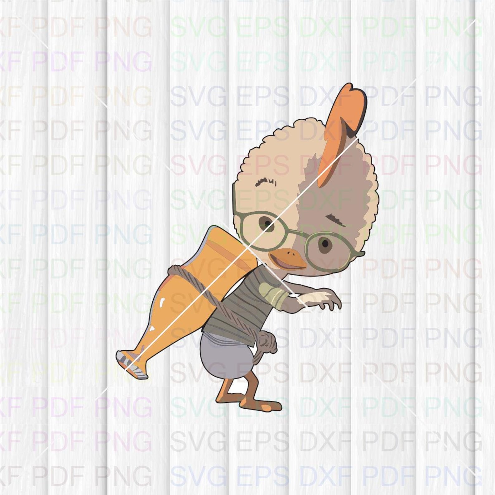Chicken Little 012 Svg Dxf Eps Pdf Png Cricut Cutting file Etsy