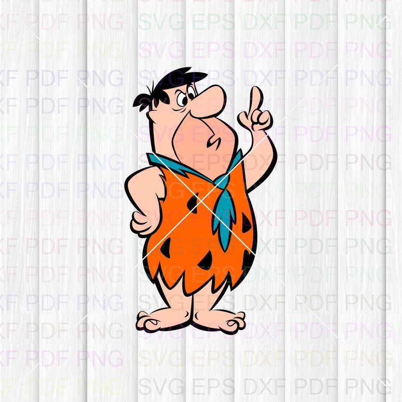 Flintstones 018 Svg Dxf Eps Pdf Png Cricut Cutting File | Etsy