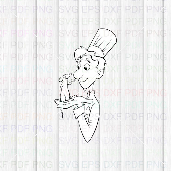 Alfredo Linguini and Remy Ratatouille 008 Svg Dxf Eps Pdf Png Etsy