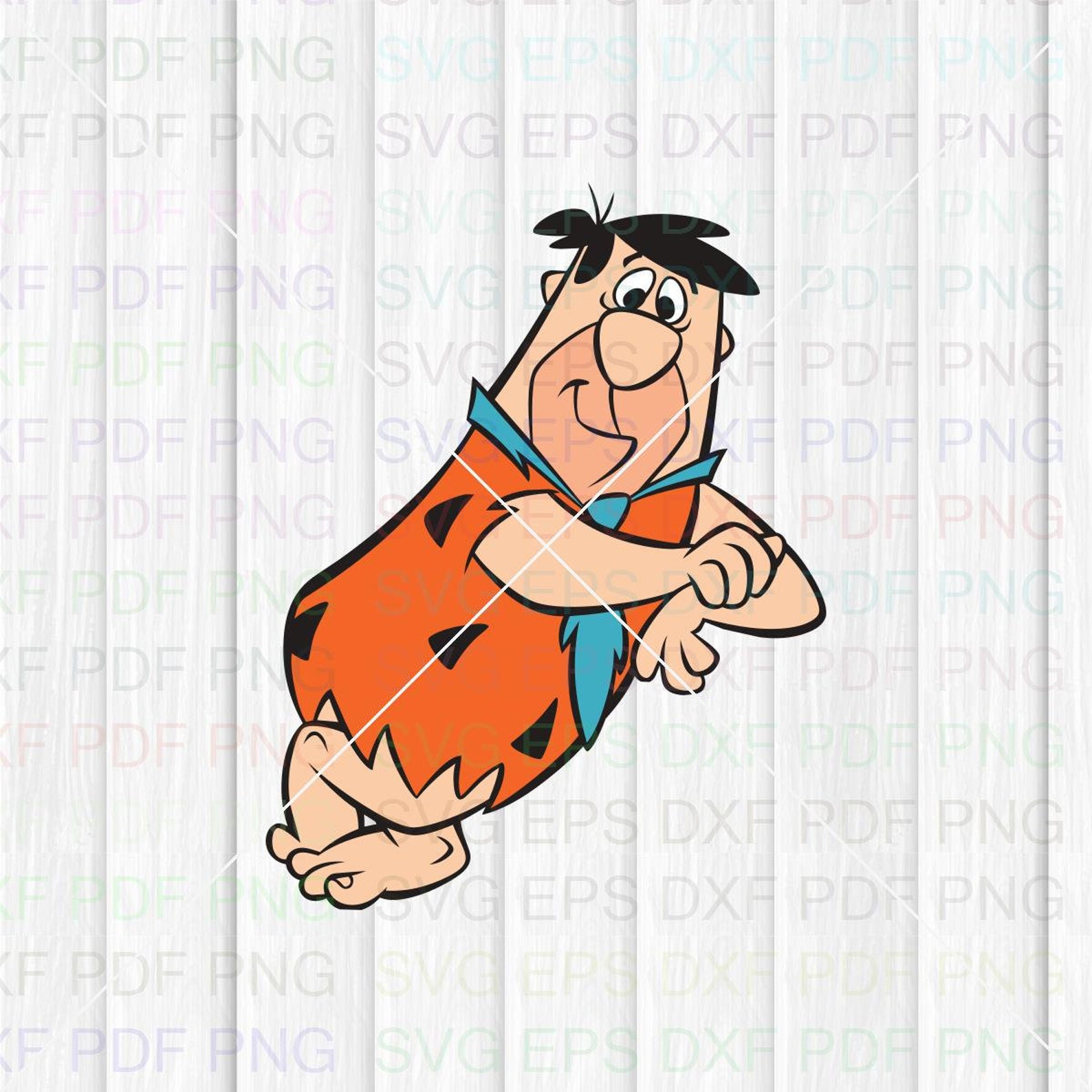 Flintstones 001 Svg Dxf Eps Pdf Png Cricut Cutting file | Etsy